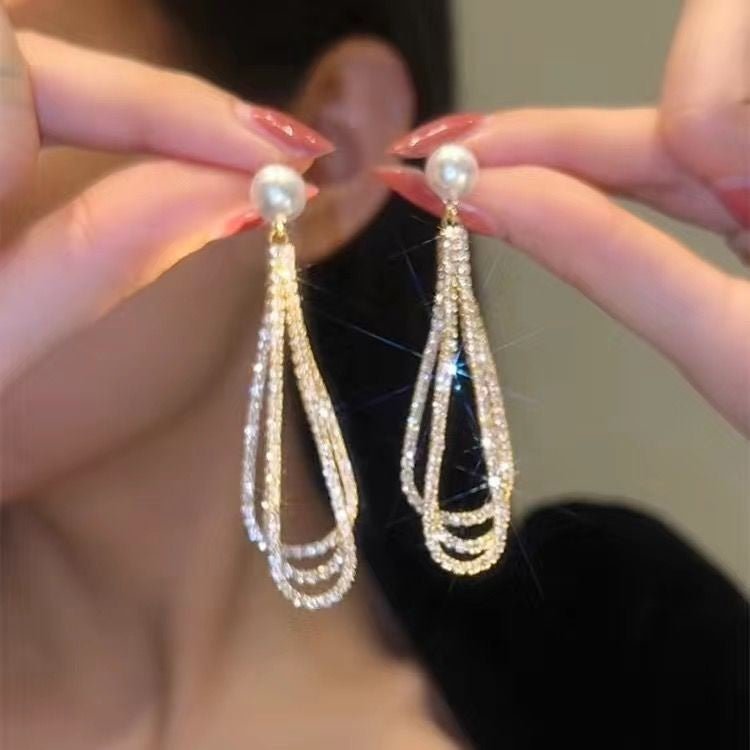 Boucles d'oreilles en forme de goutte, - Ivory Deals Market