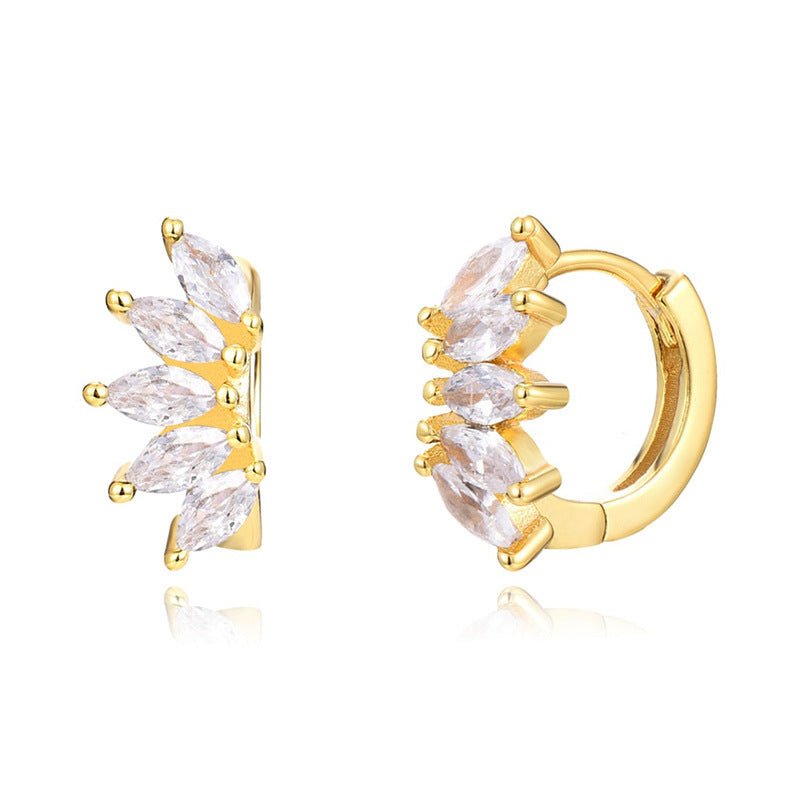 Boucles d'oreilles en forme de Zircon, - Ivory Deals Market