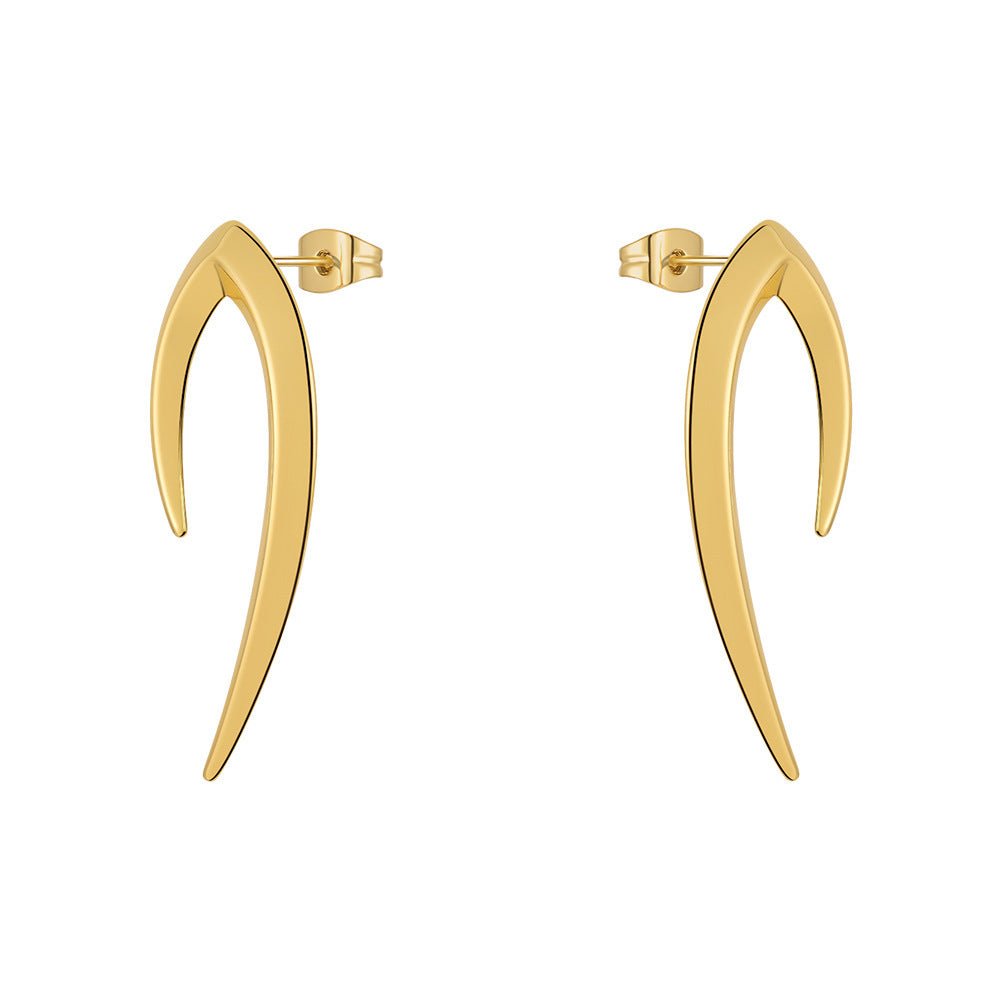 Boucles d'oreilles en laiton plaqué or 18K, - Ivory Deals Market