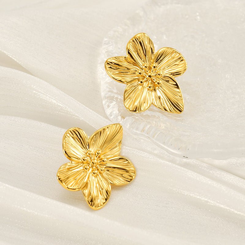 Boucles d'oreilles en or simple, - Ivory Deals Market