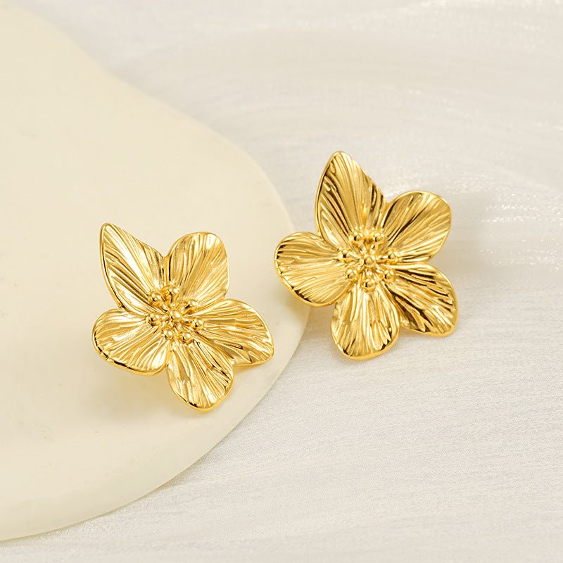 Boucles d'oreilles en or simple, - Ivory Deals Market