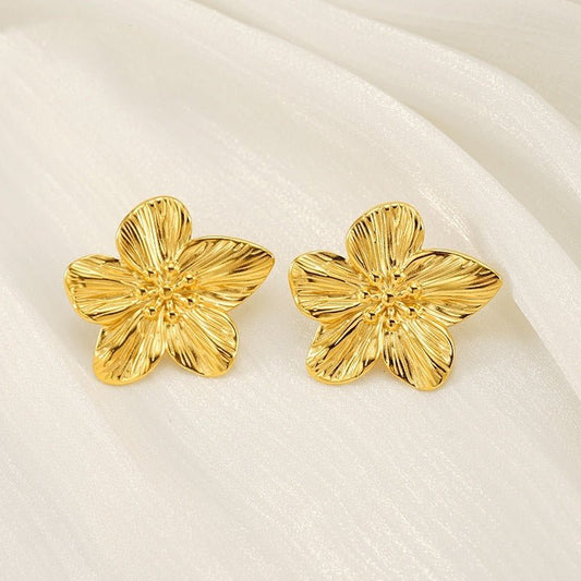 Boucles d'oreilles en or simple, - Ivory Deals Market