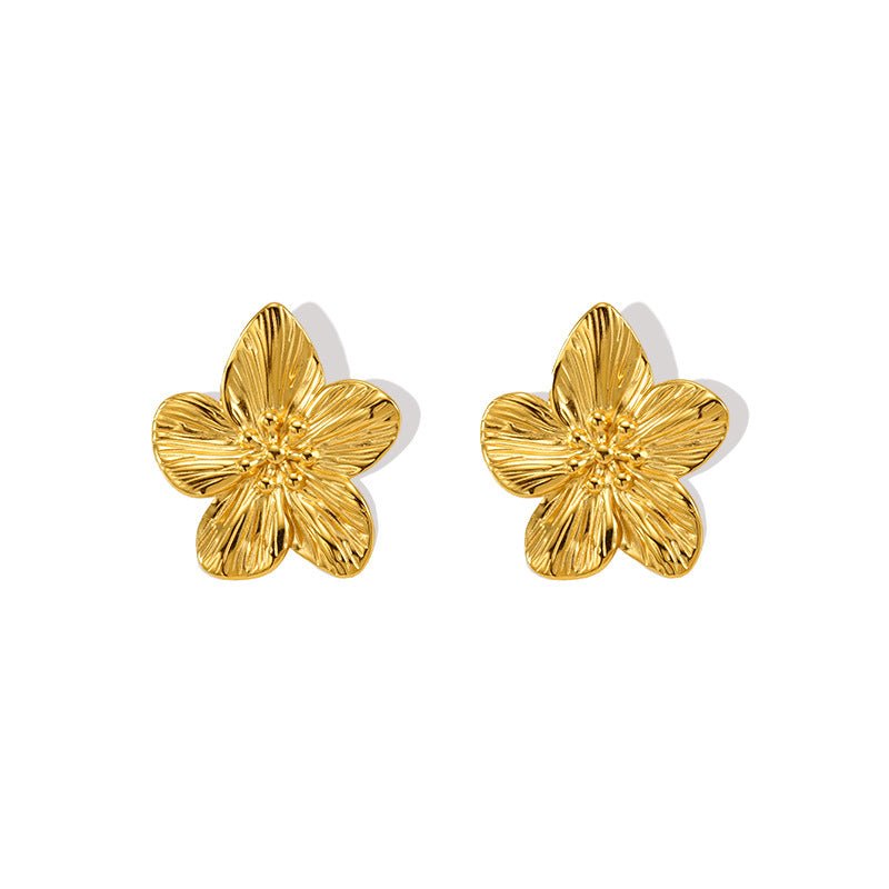 Boucles d'oreilles en or simple, - Ivory Deals Market