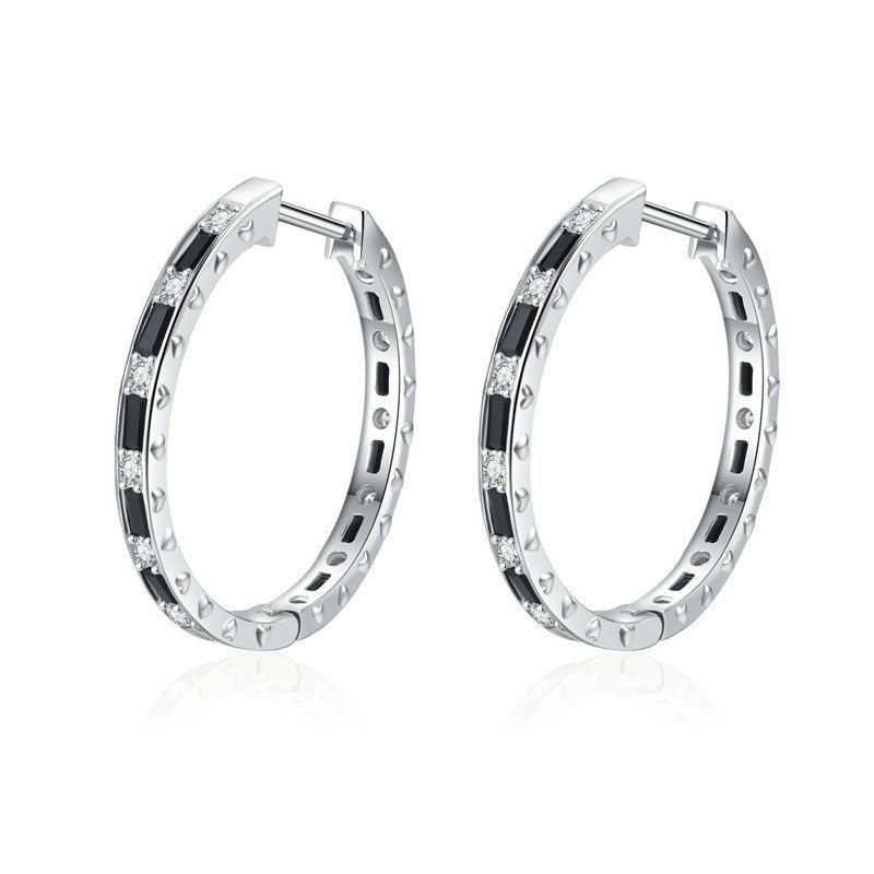 Boucles d'oreilles en zircon pour femmes noires simples à la mode - Ivory Deals Market