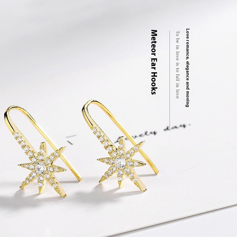 Boucles d'oreilles huit étoiles Awn pour femmes - Ivory Deals Market