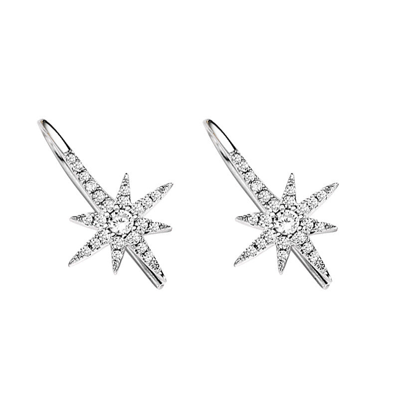 Boucles d'oreilles huit étoiles Awn pour femmes - Ivory Deals Market