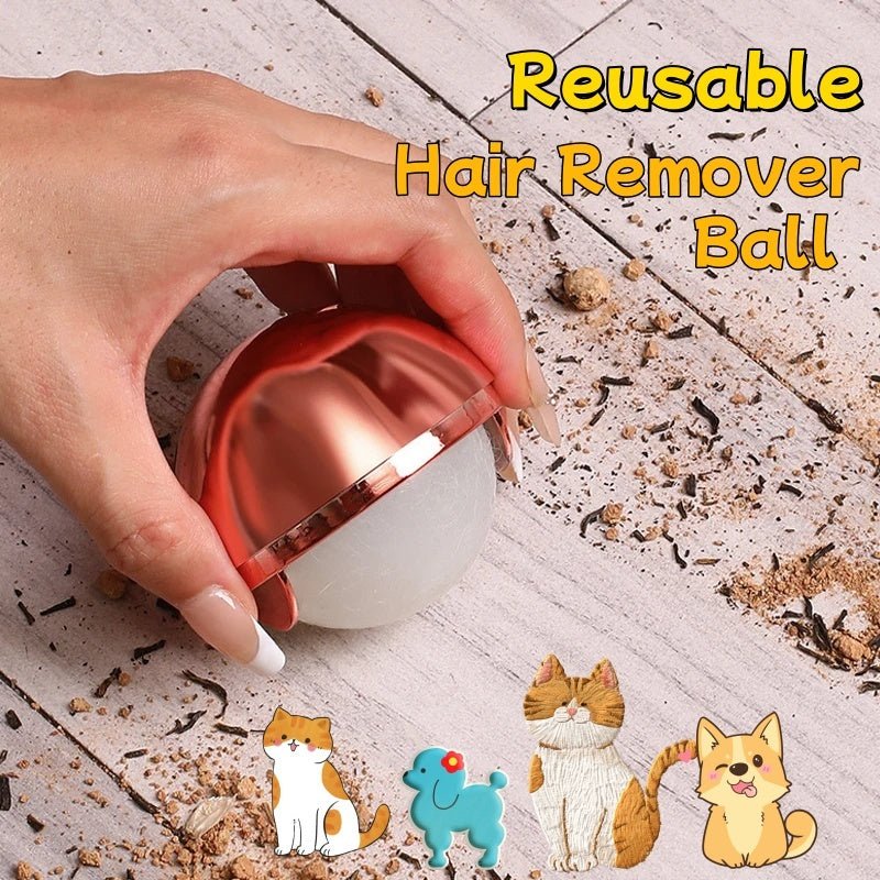 Boule de démontage de cheveux réutilisable pour animaux de compagnie Lint Roller Vêtements Boule de nettoyage de la poussière Lavable Gel Collant Lint Rollers Outil Pour Chat Chien - Ivory Deals Market