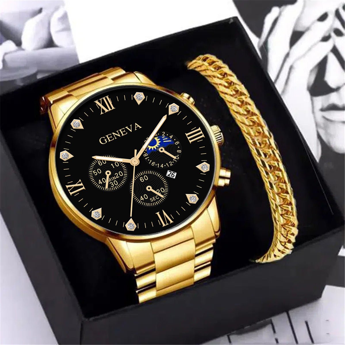 Bracelet de montre en acier pour hommes d'affaires - Ivory Deals Market