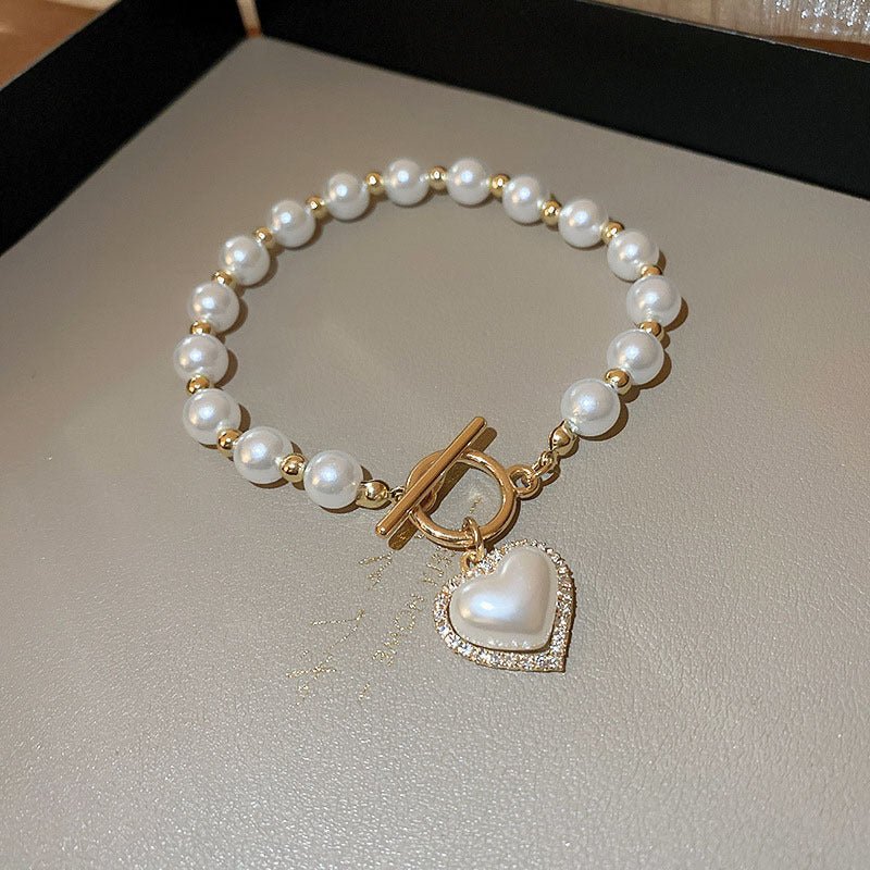 Bracelet en forme de cœur avec boucle en forme d'OT - Ivory Deals Market