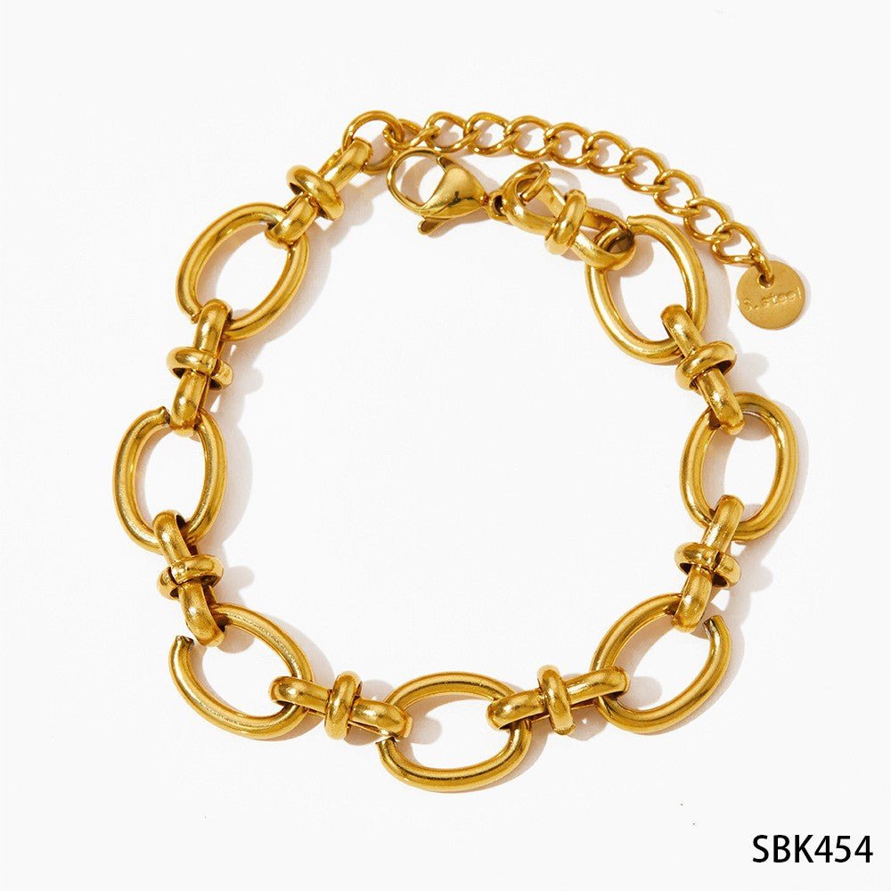 Bracelet en forme de cœur de chaîne de réseau, - Ivory Deals Market