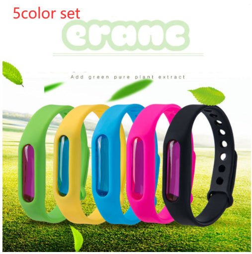 Bracelet Huile Essentielle Plante Silicone Bébé Anti - moustique - Ivory Deals Market