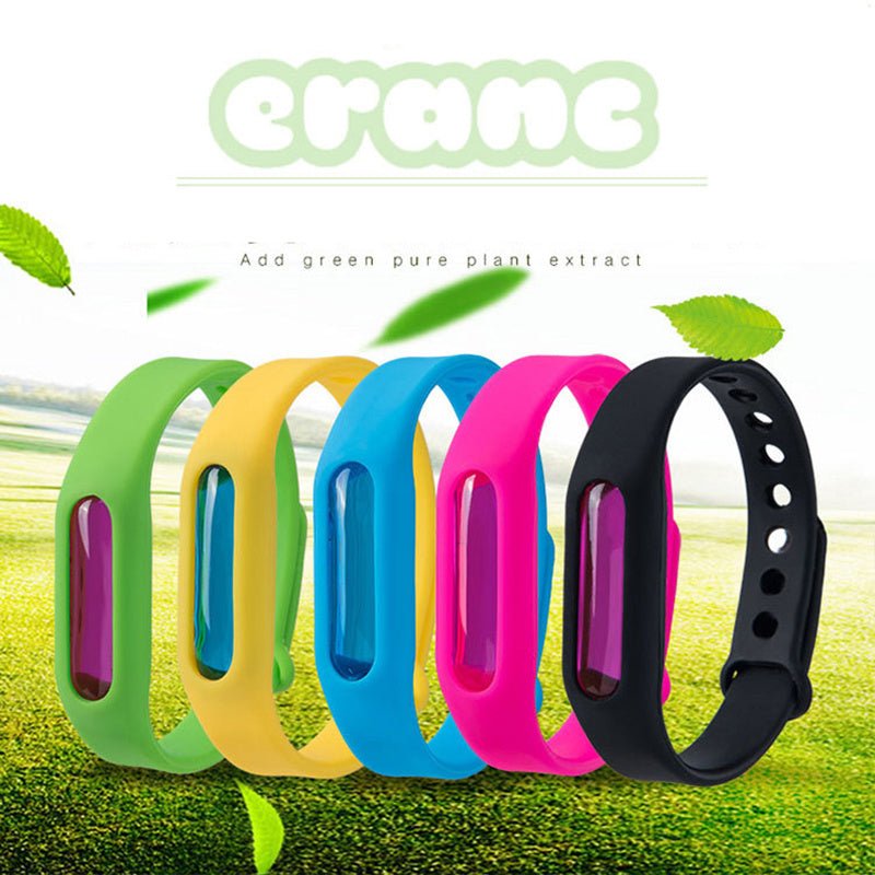 Bracelet Huile Essentielle Plante Silicone Bébé Anti - moustique - Ivory Deals Market