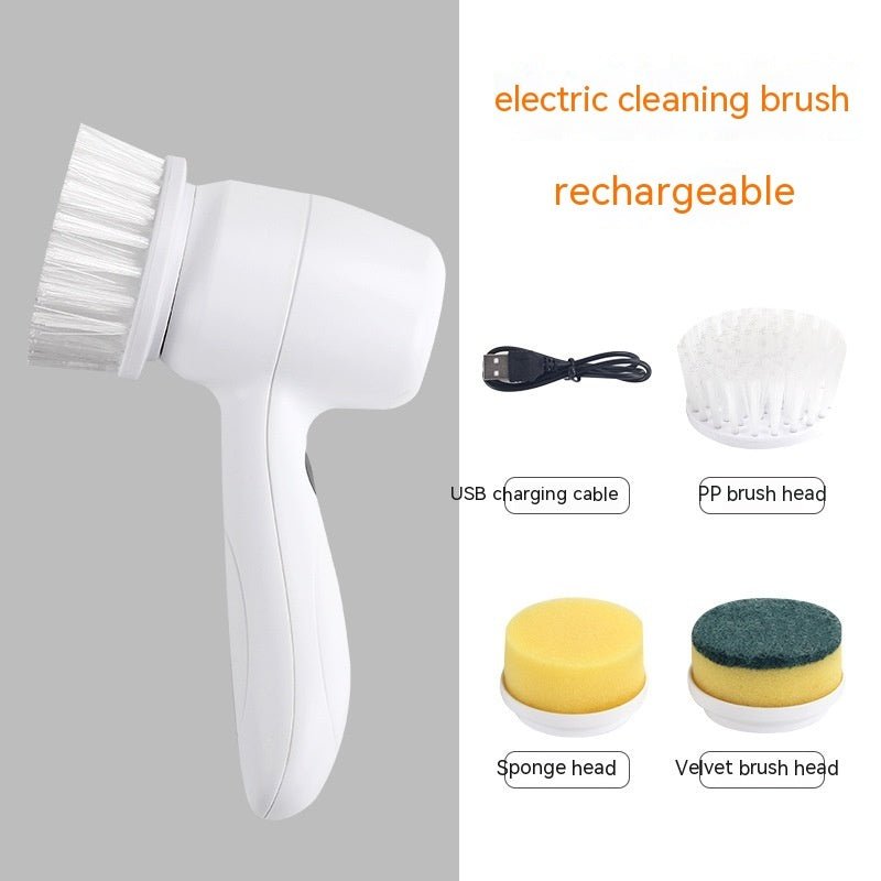 Brosse de nettoyage électrique 4 en 1 Brosse rotative Brosse de nettoyage électrique sans fil portable - Ivory Deals Market