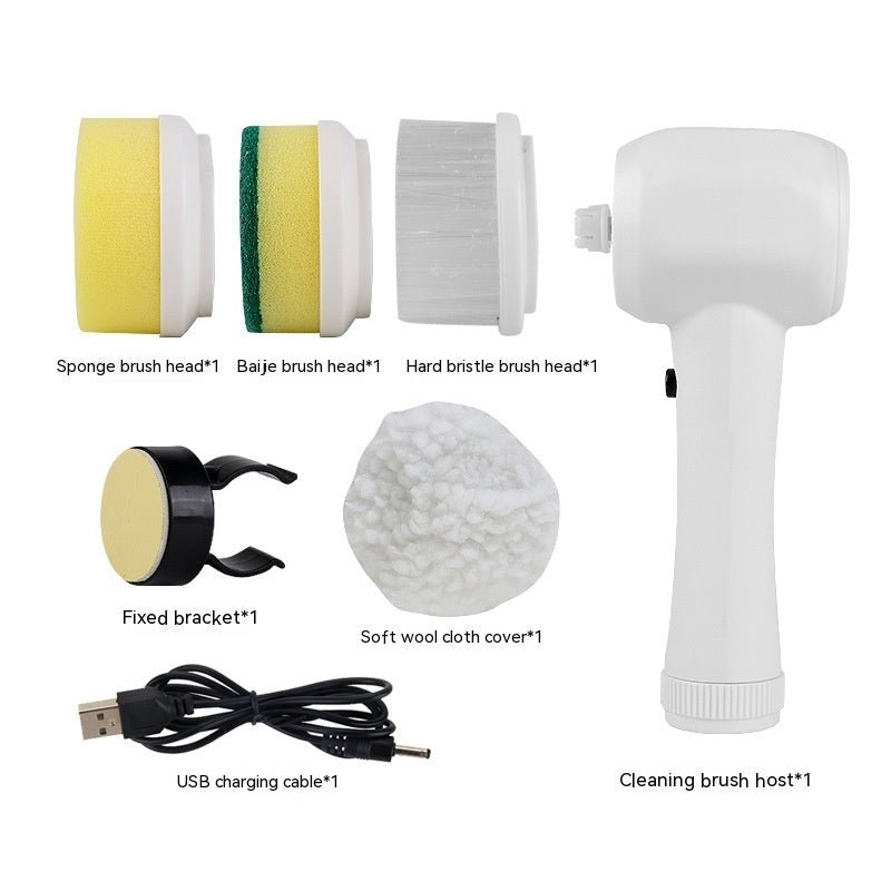 Brosse de nettoyage électrique 4 en 1 Brosse rotative Brosse de nettoyage électrique sans fil portable - Ivory Deals Market