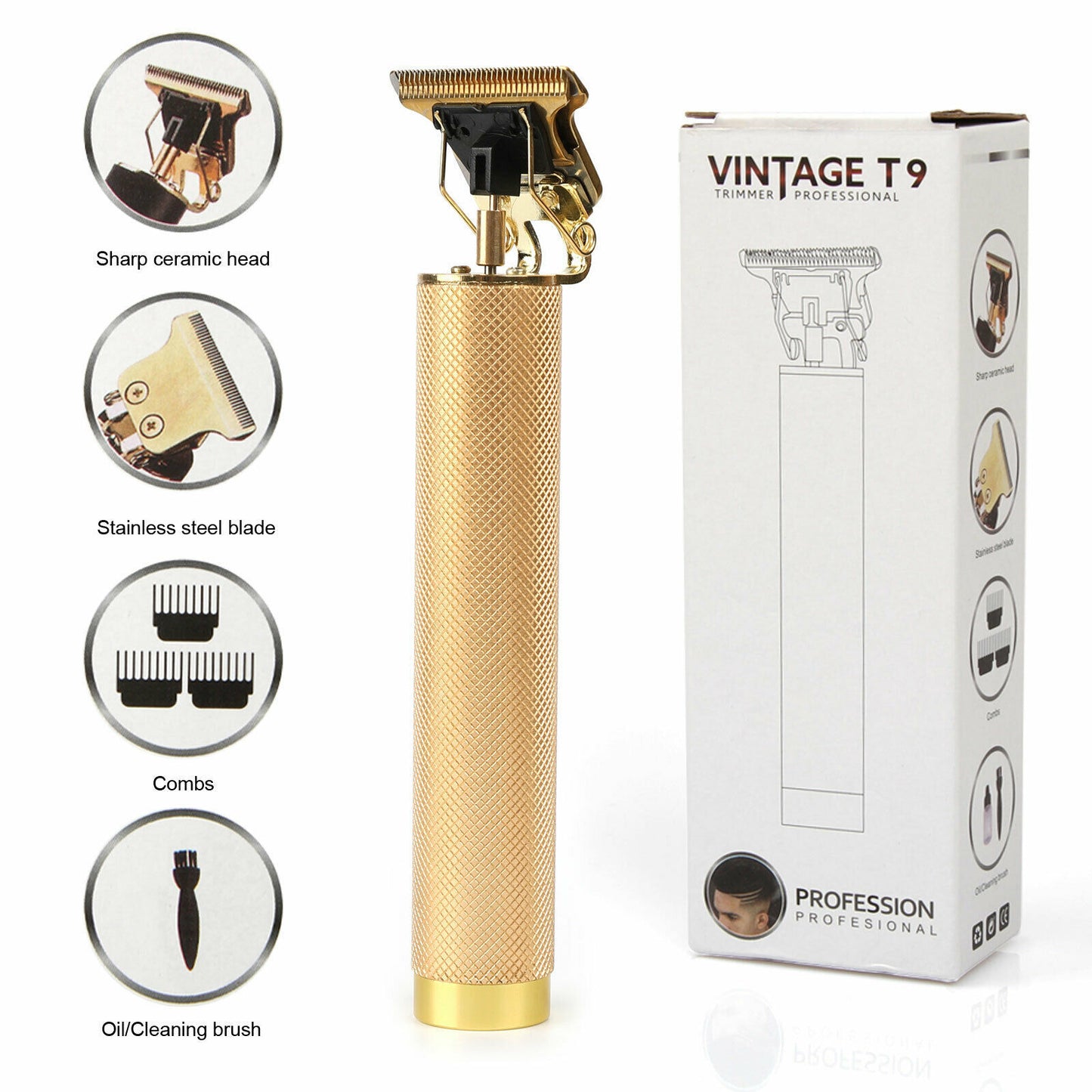 Tondeuse à cheveux électrique USB, rasoir rechargeable, tondeuse à barbe professionnelle pour hommes, coupe de cheveux de barbier