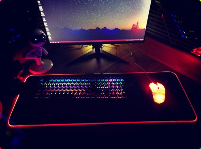 RGB Tapis De Souris Lumineux Souris Pad Led Souris Pad