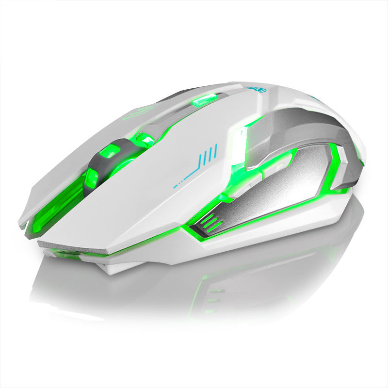 Souris sans fil rechargeable pour ordinateur portable, bureau, maison, universelle, jeu, silencieuse et lumineuse.