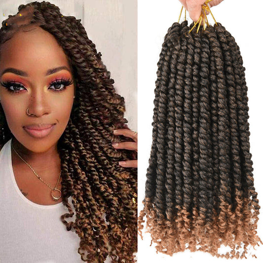 TOMO Pre-twisted Passion Twist Crochet Africain Tresses Crochet Cheveux