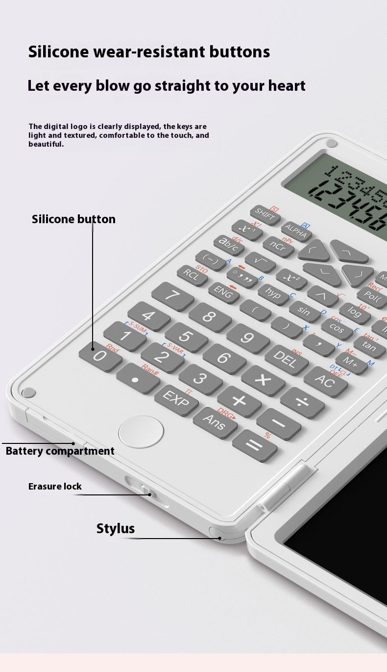 Calculatrice scientifique nouvelle spéciale pour la comptabilité, portable et de petite taille, avec fonctionnalité de tablette et prise de notes manuscrites pour les étudiants - Ivory Deals Market