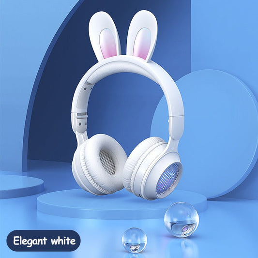 Casque d'écoute sans fil à oreilles de lapin extensibles et lumineuses - Ivory Deals Market