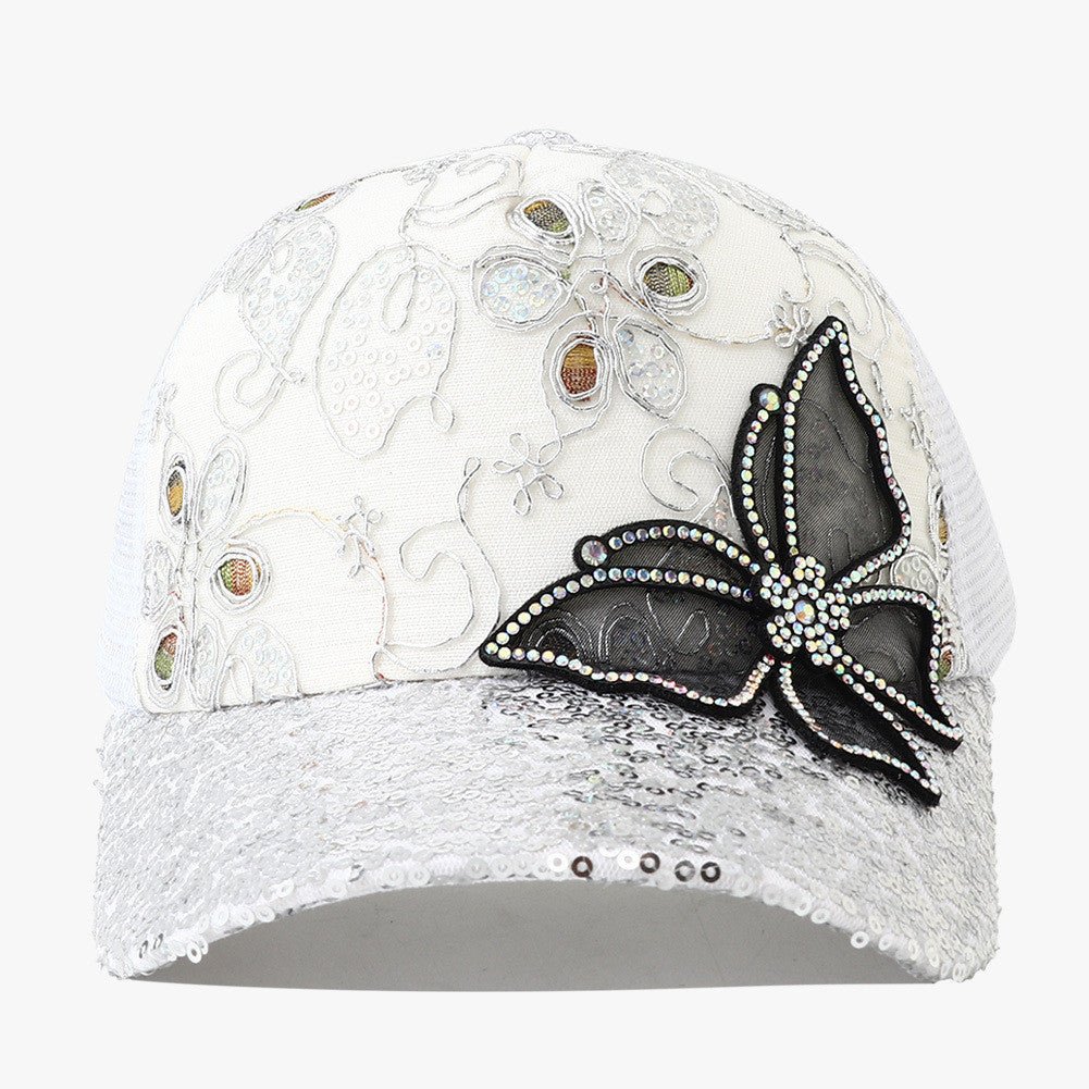 Casquette à paillettes décontractée à la mode pour femmes - Ivory Deals Market