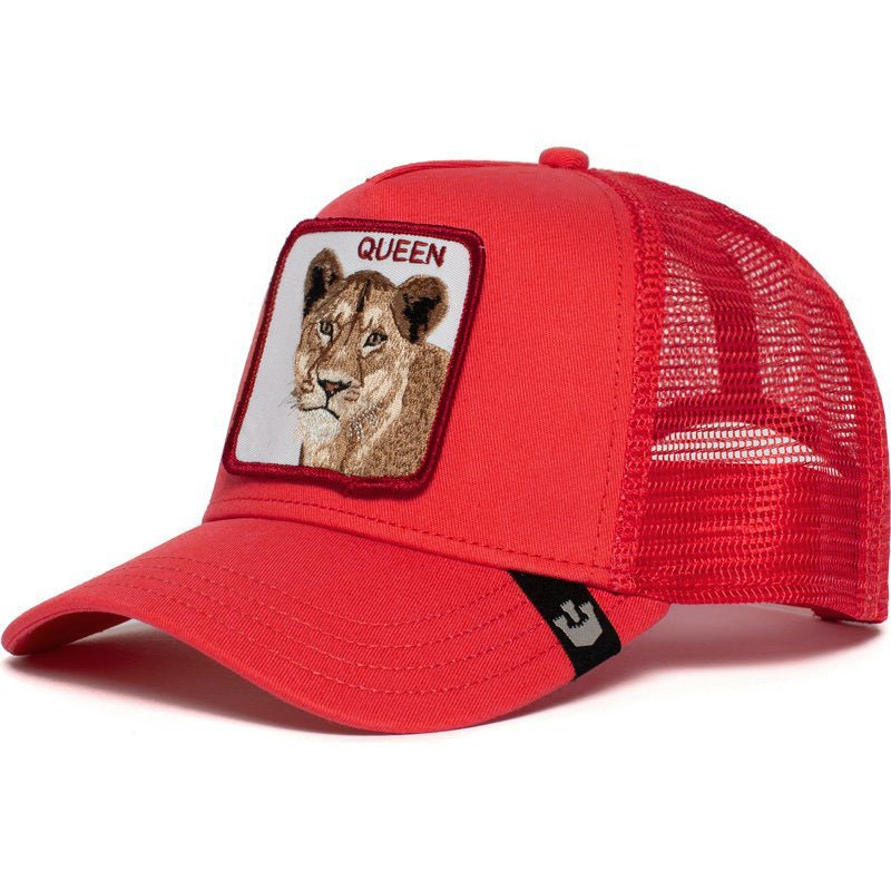 Casquette de camionneur d'été brodée avec motif animal - Ivory Deals Market