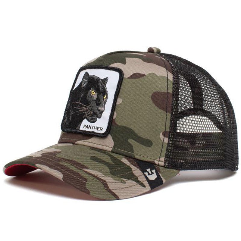 Casquette de camionneur d'été brodée avec motif animal - Ivory Deals Market