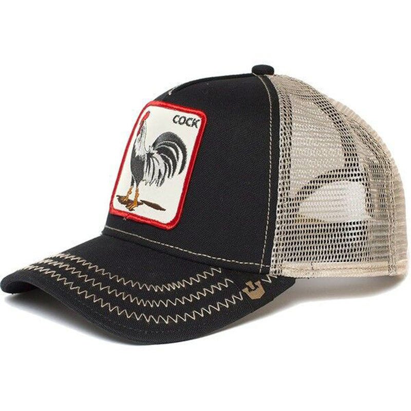 Casquette de camionneur d'été brodée avec motif animal - Ivory Deals Market