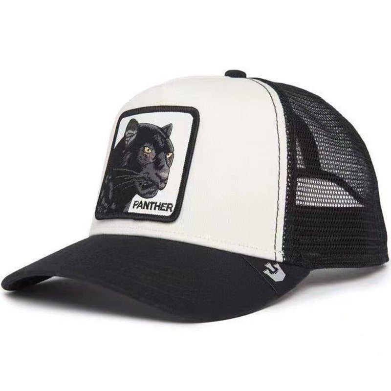 Casquette de camionneur d'été brodée avec motif animal - Ivory Deals Market