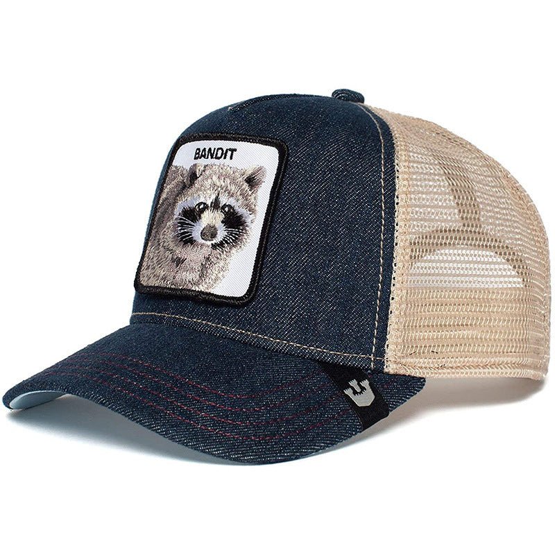 Casquette de camionneur d'été brodée avec motif animal - Ivory Deals Market