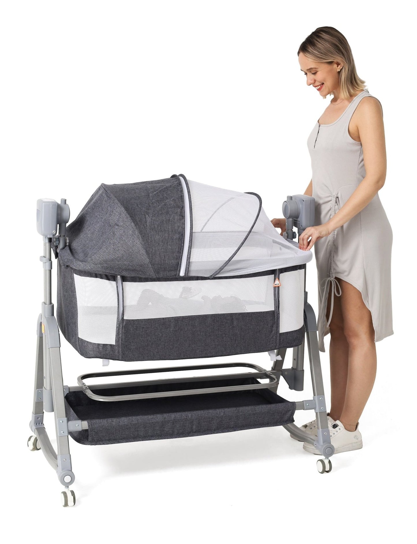 Chaise berçante électrique multifonctionnelle pour bébé, apaisement intelligent du nouveau - né, lit d'appoint, panier à bascule. - Ivory Deals Market