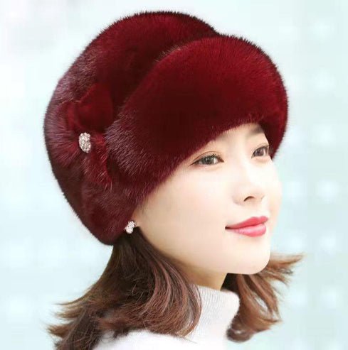 Chapeau en fausse fourrure pour femme en hiver. - Ivory Deals Market