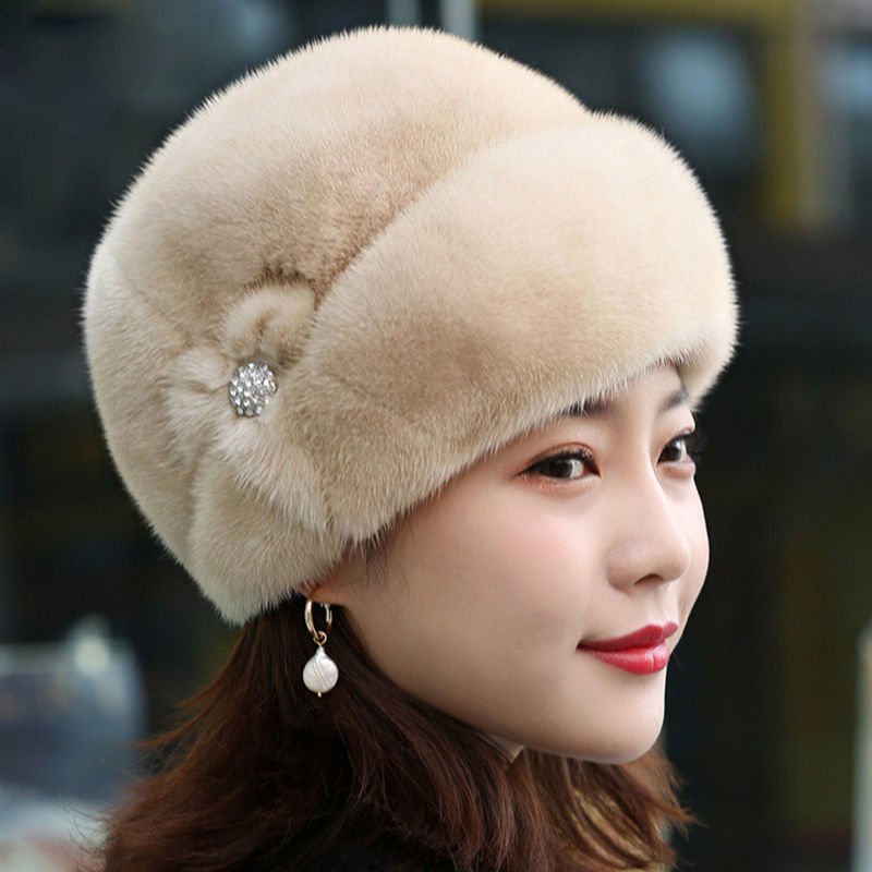 Chapeau en fausse fourrure pour femme en hiver. - Ivory Deals Market