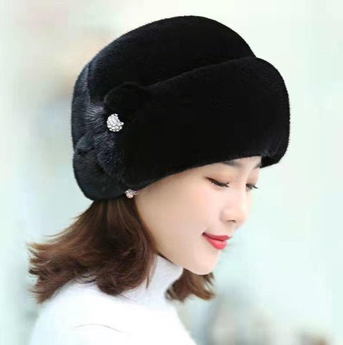 Chapeau en fausse fourrure pour femme en hiver. - Ivory Deals Market