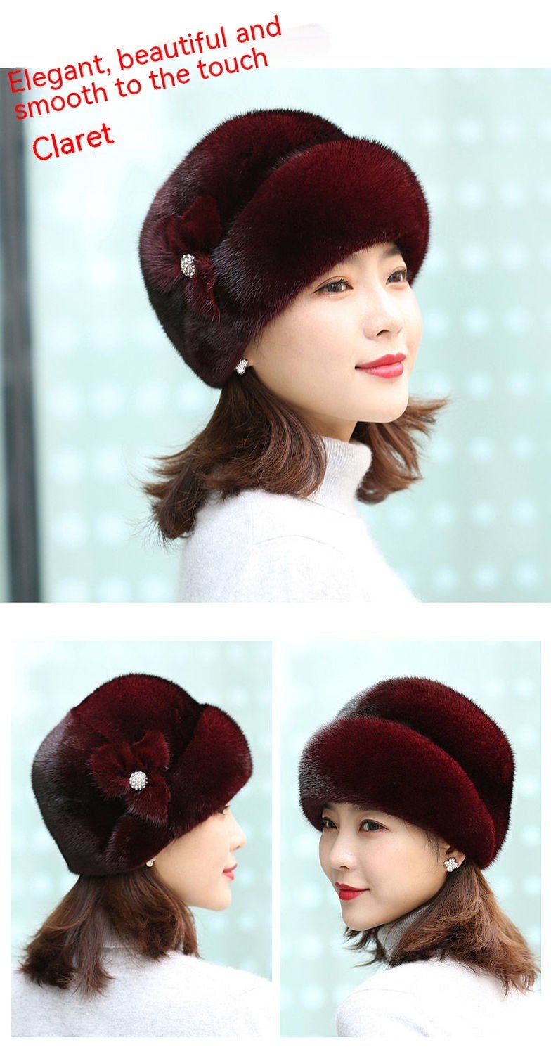 Chapeau en fausse fourrure pour femme en hiver. - Ivory Deals Market