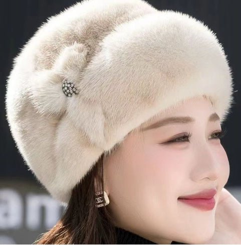 Chapeau en fausse fourrure pour femme en hiver. - Ivory Deals Market