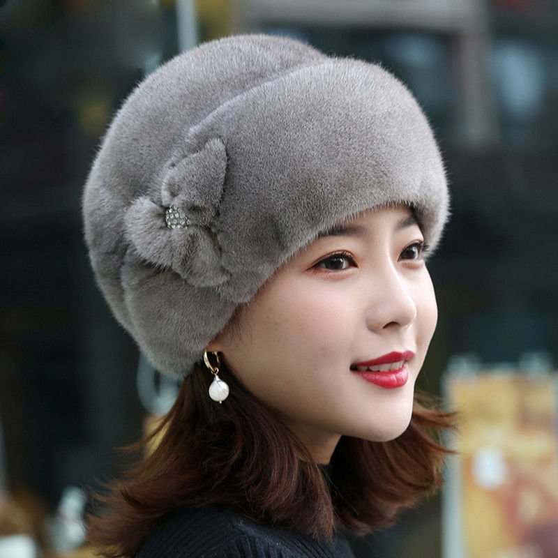 Chapeau en fausse fourrure pour femme en hiver. - Ivory Deals Market