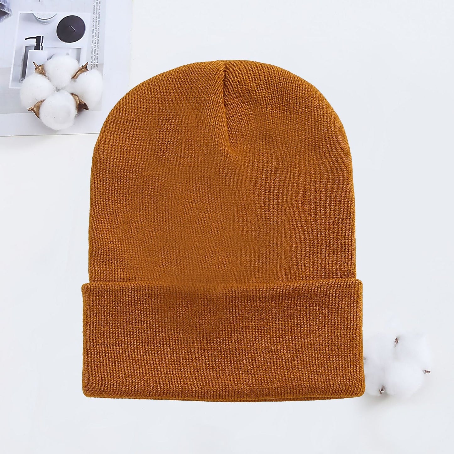 Chapeau tricoté chapeau froid automne hiver couple chapeau tricoté couleur bonbon - Ivory Deals Market