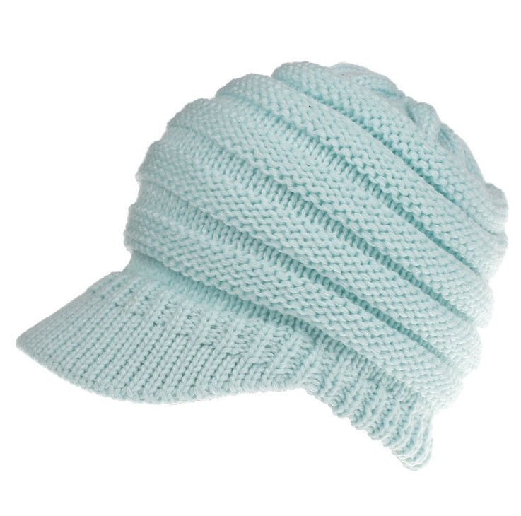 Chapeaux d'automne et d'hiver pour femmes avec queue de cheval, en tricot doux, chauds et élégants. - Ivory Deals Market