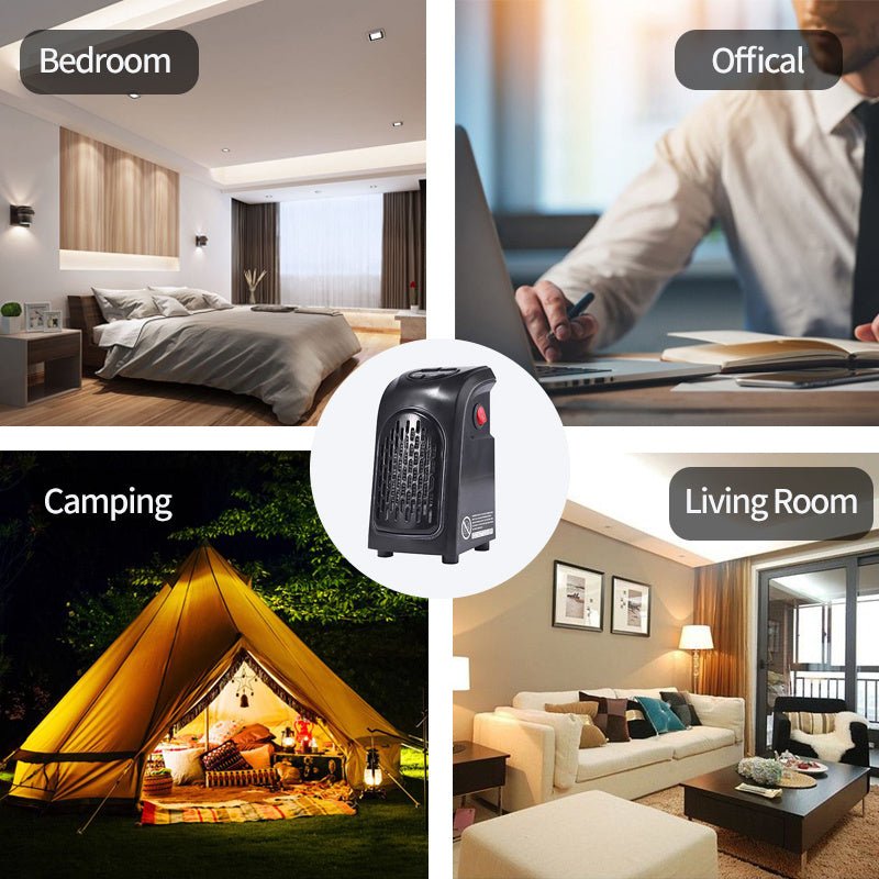 Chauffage d'air d'hiver, chauffage électrique, chauffage en céramique, pour la maison, le bureau et le camping - Ivory Deals Market