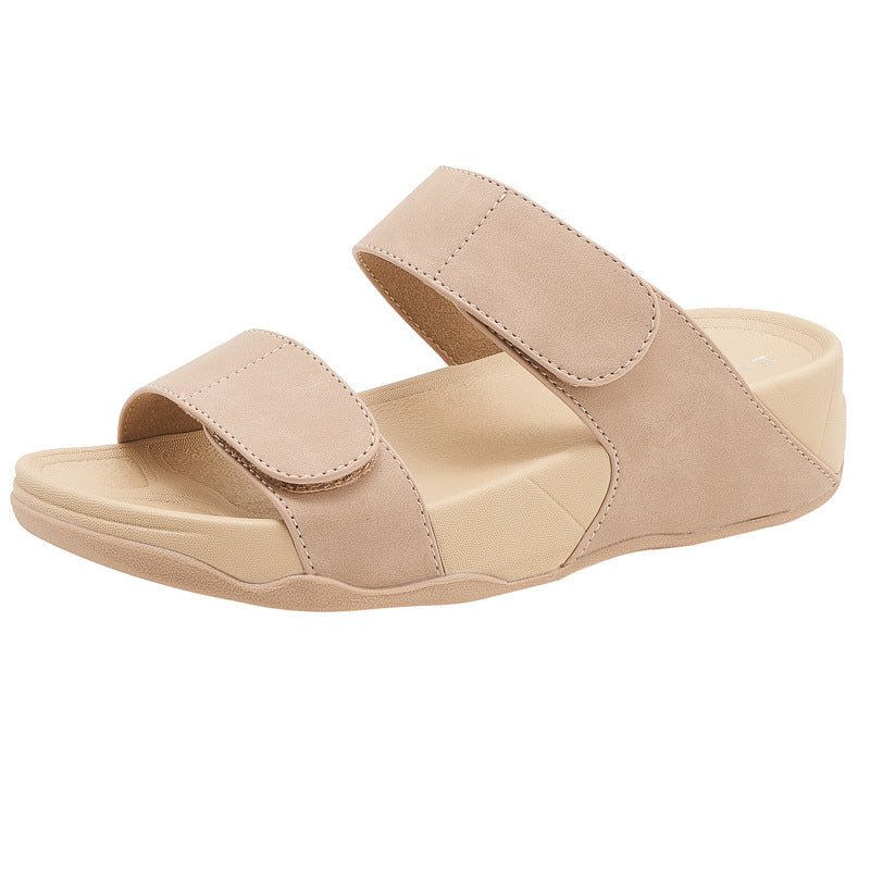 Chaussures de plage confortables à plateforme, style sportif léger pour femmes, élastiques et grandes tailles - Ivory Deals Market