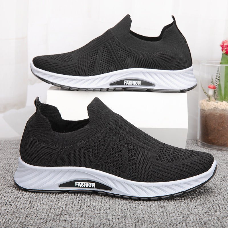 Chaussures de sport en maille sans lacets, souples et légères, pour hommes - Ivory Deals Market