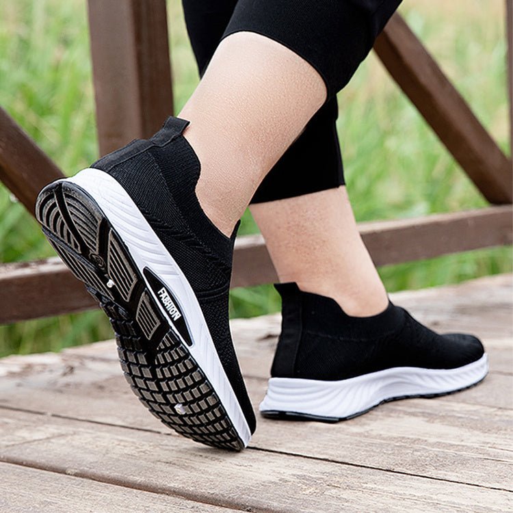 Chaussures de sport en maille sans lacets, souples et légères, pour hommes - Ivory Deals Market