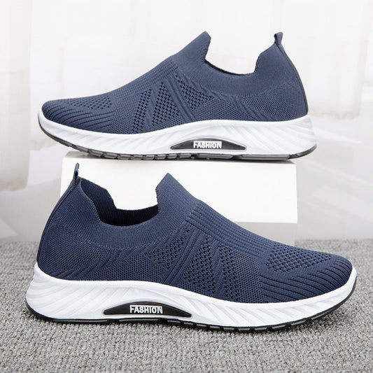 Chaussures de sport en maille sans lacets, souples et légères, pour hommes - Ivory Deals Market