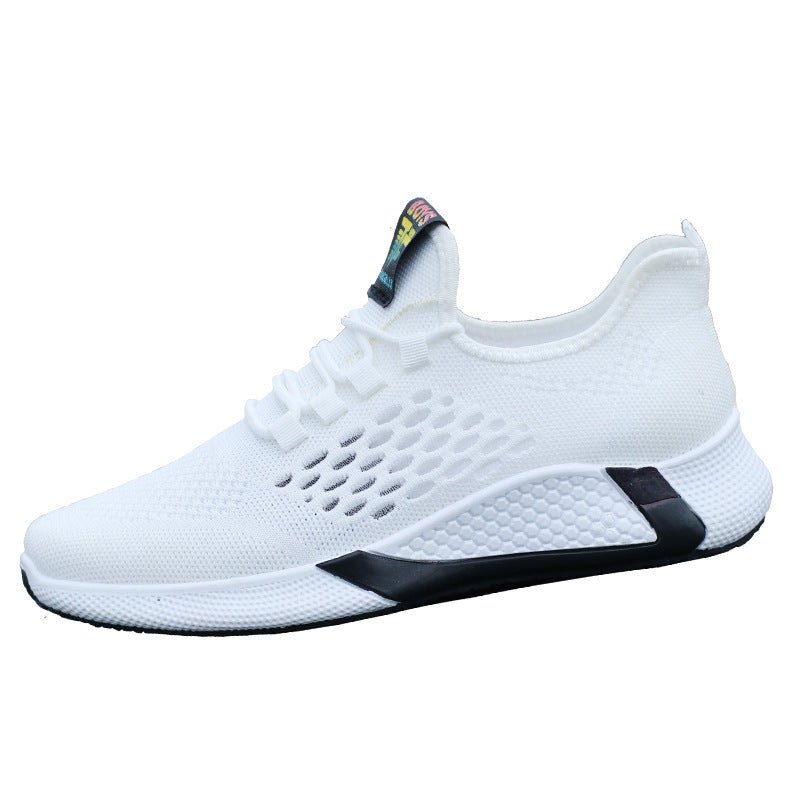 Chaussures de sport neuves pour hommes, respirantes, en mesh, confortables, à lacets, antidérapantes, à tige basse - Ivory Deals Market