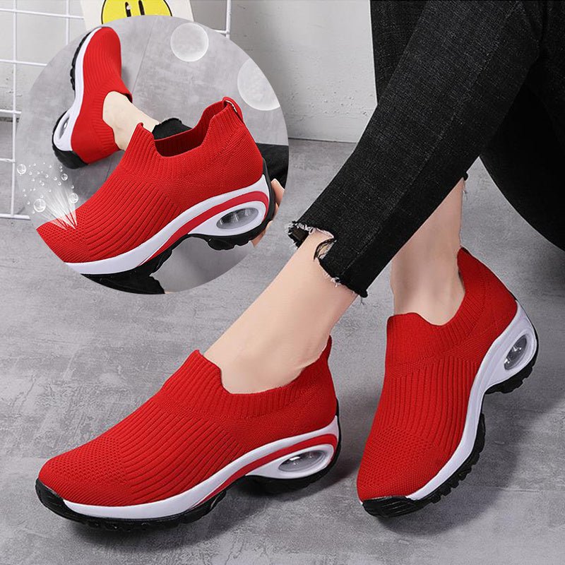 Chaussures de sport pour femmes avec coussin d'air, en mesh respirant. - Ivory Deals Market