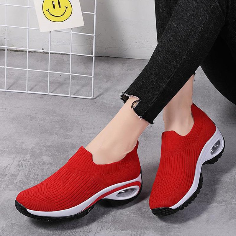 Chaussures de sport pour femmes avec coussin d'air, en mesh respirant. - Ivory Deals Market