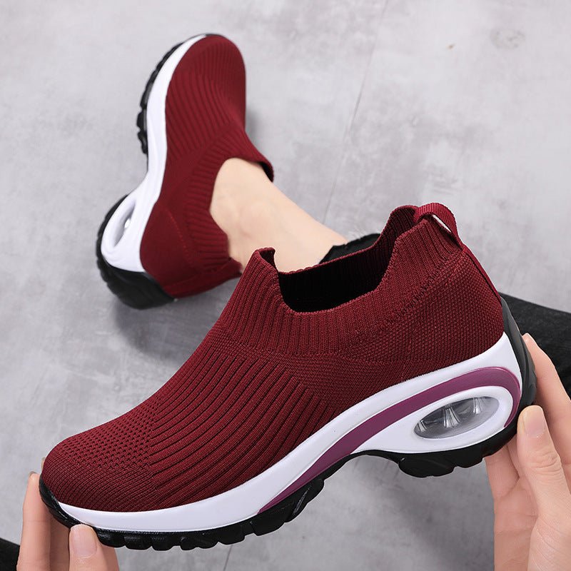 Chaussures de sport pour femmes avec coussin d'air, en mesh respirant. - Ivory Deals Market