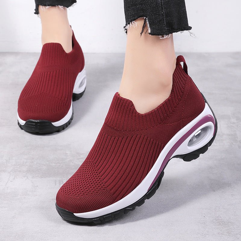 Chaussures de sport pour femmes avec coussin d'air, en mesh respirant. - Ivory Deals Market