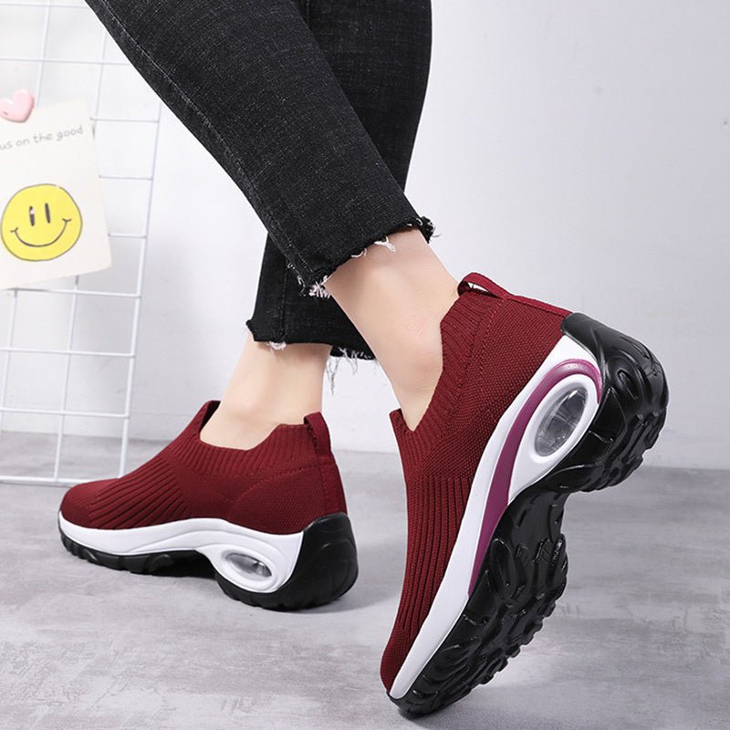 Chaussures de sport pour femmes avec coussin d'air, en mesh respirant. - Ivory Deals Market